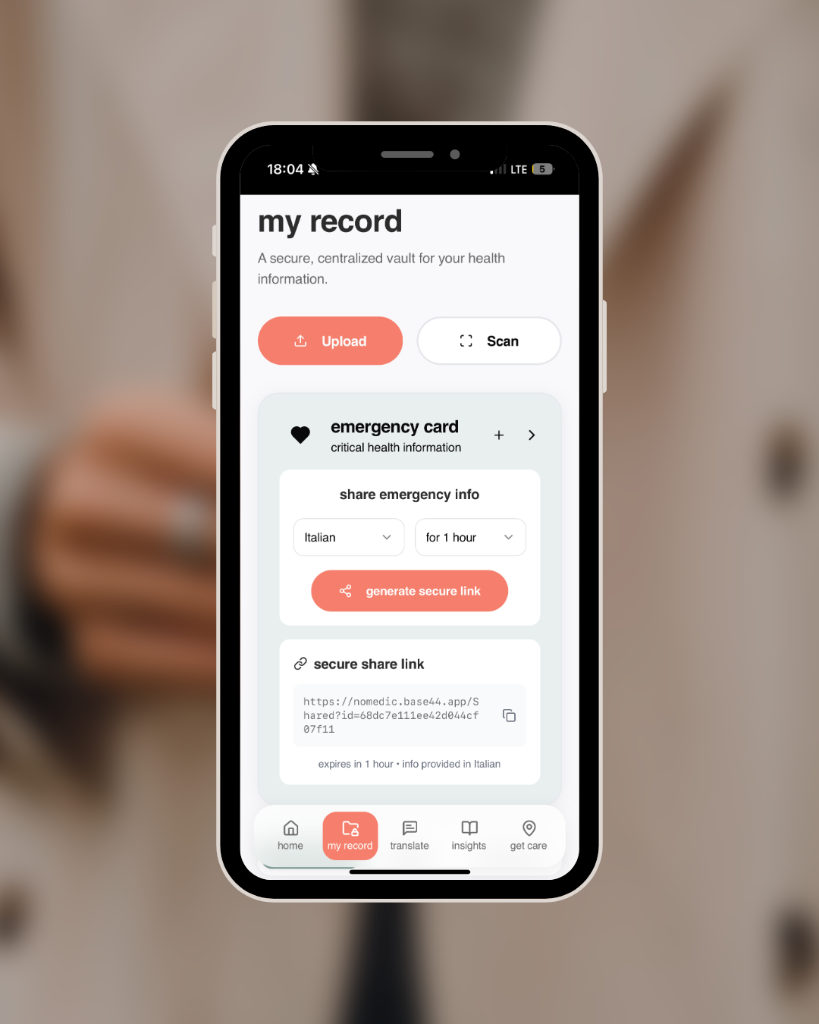 Nomedic App Security